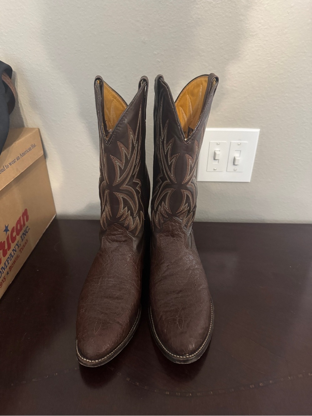 Men's Double H Brown Cowboy western boots